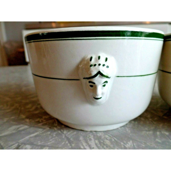 ANTIQUE QUEENS HOTEL MONTREAL CANADA JOHN MADDOCK & SONS 2 PC. SOUP/DESSERT CUPS