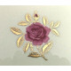 LENOX CHINA 10 3/8" DINNER PLATE in the IVORY 24K GOLD X-304 "ROSELYN" PATTERN