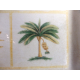 A SQUARE SERVING PLATTER in TROPICAL "VERANO TILE" PATTERN