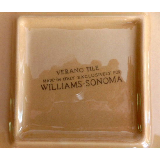 A SQUARE SERVING PLATTER in TROPICAL "VERANO TILE" PATTERN