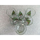 6 PC. CLEAR GLASS DRINKWARE SET in a "CHRISTMAS TREE" PATTERN 