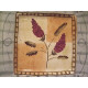 222 FIFTH "IBIZA" FLOWER PATTERN SQUARE LUNCH PLATE