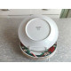 4 PC. SET of TIEN SHAN POINSETTIAS LUNCH PLATES in the "DECK the HALLS PATTERN