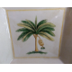 A SQUARE SERVING BOWL in "VERANO TILE" BANANA TREE PATTERN