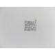 CORELLE 3 PC. DINNER PLATE SET in the SOLID WHITE "WINTER FROST" PATTERN