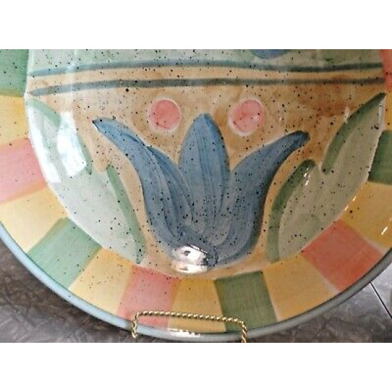 BELLA CERAMICA "CORSICA" 5 PC. HAND PAINTED SALAD/SERVING BOWL SET UNDER  $10