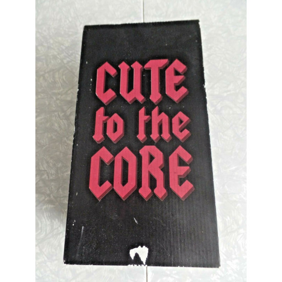 NEW WOMEN'S SIZE 6 "CUTE to the CORE" BLACK PRIME HAMBURGER CANVAS TENNIS SHOES