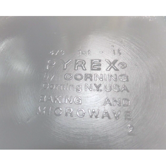 PYREX HOMESTEAD #401 MIXING BOWL & #473 CASSEROLE DISH with LID