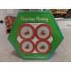 NOS SAKURA VINTAGE 4 PC. CHRISTMAS MORNING COMPLETE 8 1/4" SALAD/LUNCH PLATE SET