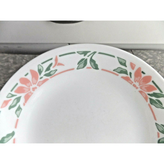 CORELLE 4 PC. BREAD/DESSERT PLATE SET in the "ISLAND BREEZE" FLORAL PATTERN