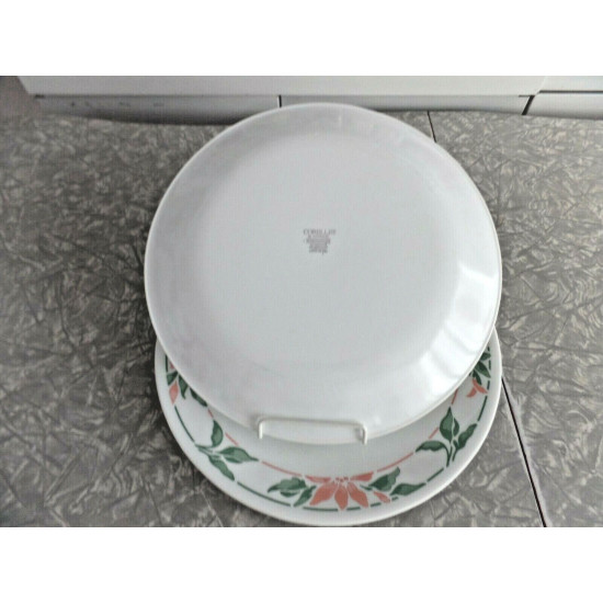 CORELLE 4 PC. 10 1/4" DINNER PLATE SET in the "ISLAND BREEZE" FLORAL PATTERN
