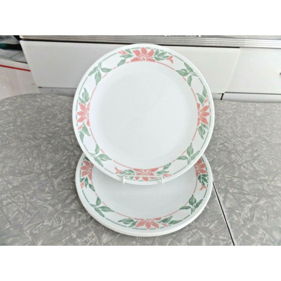 CORELLE 4 PC. 10 1/4" DINNER PLATE SET in the "ISLAND BREEZE" FLORAL PATTERN