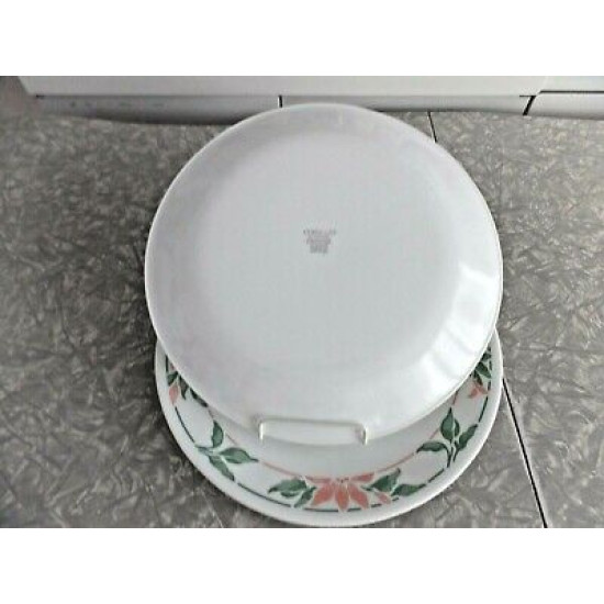 CORELLE 4 PC. 10 1/4" DINNER PLATE SET in the "ISLAND BREEZE" FLORAL PATTERN