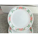 CORELLE 4 PC. 10 1/4" DINNER PLATE SET in the "ISLAND BREEZE" FLORAL PATTERN