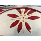 TEMPTATIONS PRESENTABLE OVENWARE OLD WORLD "VIVID" PATTERN 13" ROUND SERVE TRAY 