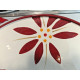 TEMPTATIONS PRESENTABLE OVENWARE OLD WORLD "VIVID" PATTERN 13" ROUND SERVE TRAY 