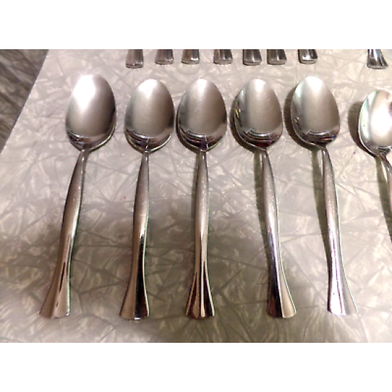 ONEIDA  "PRESCOTT"  PATTERN 38 PC. STAINLESS STEEL FLATWARE SET