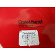 CRATE&BARREL 4 PC. STONEWARE RED PEDESTAL BOTTOM RAMEN/DESSERT BOWL SET