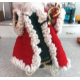 BEAUTIFULLY DONE HAND CROCHETED 14" TALL SANTA CLAUS FIGURE