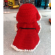 BEAUTIFULLY DONE HAND CROCHETED 14" TALL SANTA CLAUS FIGURE