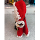 BEAUTIFULLY DONE HAND CROCHETED 14" TALL SANTA CLAUS FIGURE