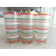 6 PC. FROSTED GLASS DRINK SET in a "MERRY CHRISTMAS" PATTERN in SIX LANGUAGES
