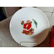 NEW MINT MIKASA 4 PC. SALAD/BREAD PLATE SET in the "CHRISTMAS BEAR" PATTERN