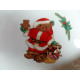 NEW MINT MIKASA 4 PC. SALAD/BREAD PLATE SET in the "CHRISTMAS BEAR" PATTERN