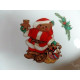 NEW MINT MIKASA 4 PC. SALAD/BREAD PLATE SET in the "CHRISTMAS BEAR" PATTERN