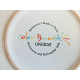 ONEIDA "COLOR BURST" 3 PC. DINNERWARE SET in the KIWI GREEN COLOR