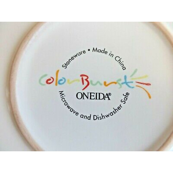 ONEIDA "COLOR BURST" 3 PC. DINNERWARE SET in the KIWI GREEN COLOR