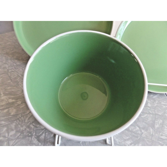ONEIDA "COLOR BURST" 3 PC. DINNERWARE SET in the KIWI GREEN COLOR