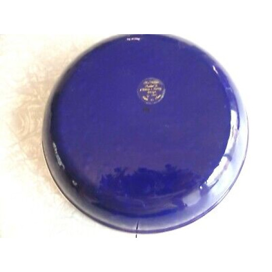 THE GOLDEN RABBIT II  DENISE S. HARVEY DESIGN ENAMELWARE SNOWMAN SERVING BOWL