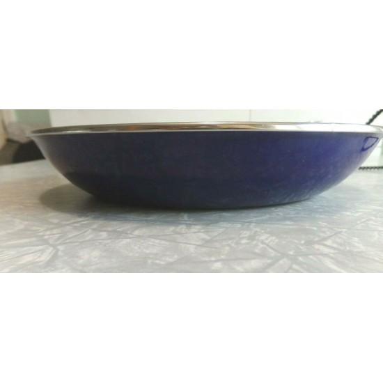 THE GOLDEN RABBIT II  DENISE S. HARVEY DESIGN ENAMELWARE SNOWMAN SERVING BOWL