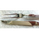 BRAND NEW  RSVP  TM   2 PC "BEADED"  PATTERN 18/10 STAINLESS STEEL CARVING SET 