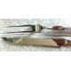 BRAND NEW  RSVP  TM   2 PC "BEADED"  PATTERN 18/10 STAINLESS STEEL CARVING SET 