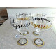 BRAND NEW MUD PIE "LETS AGREETA MARGARITA" 4 PC. MARGARITA GLASS SET
