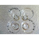 BRAND NEW MUD PIE "LETS AGREETA MARGARITA" 4 PC. MARGARITA GLASS SET
