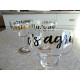 BRAND NEW MUD PIE "LETS AGREETA MARGARITA" 4 PC. MARGARITA GLASS SET