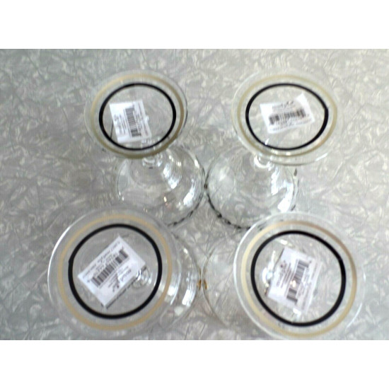 BRAND NEW MUD PIE "LETS AGREETA MARGARITA" 4 PC. MARGARITA GLASS SET