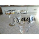 BRAND NEW MUD PIE "LETS AGREETA MARGARITA" 4 PC. MARGARITA GLASS SET