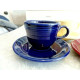 FIESTAWARE MULTI COLORED 8 PC. FIESTA CUP AND SAUCER SETS.